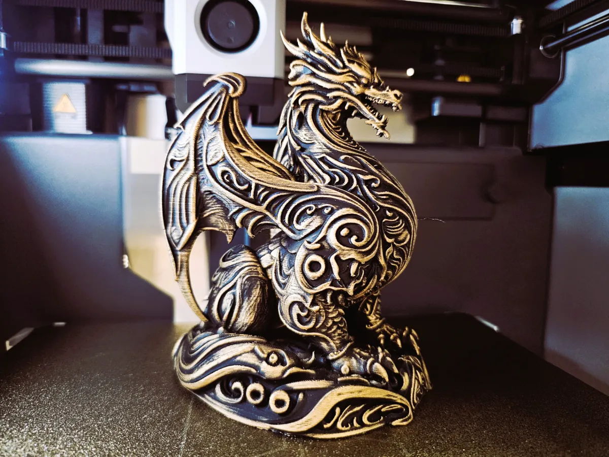 Gold Dragon - Free 3D Print Model - MakerWorld