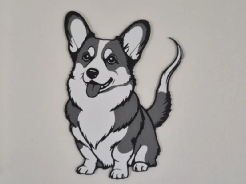 Corgi dog 2d
