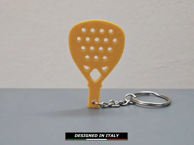 Padel racket keychain