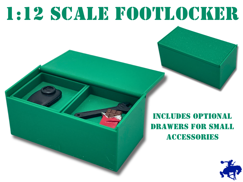 Footlocker for 1:12 Scale Action Figures