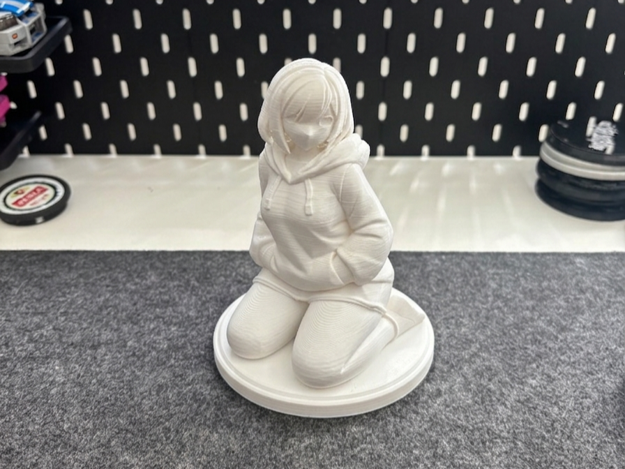 Cozy Hoodie Girl | Aesthetic Anime Figurine