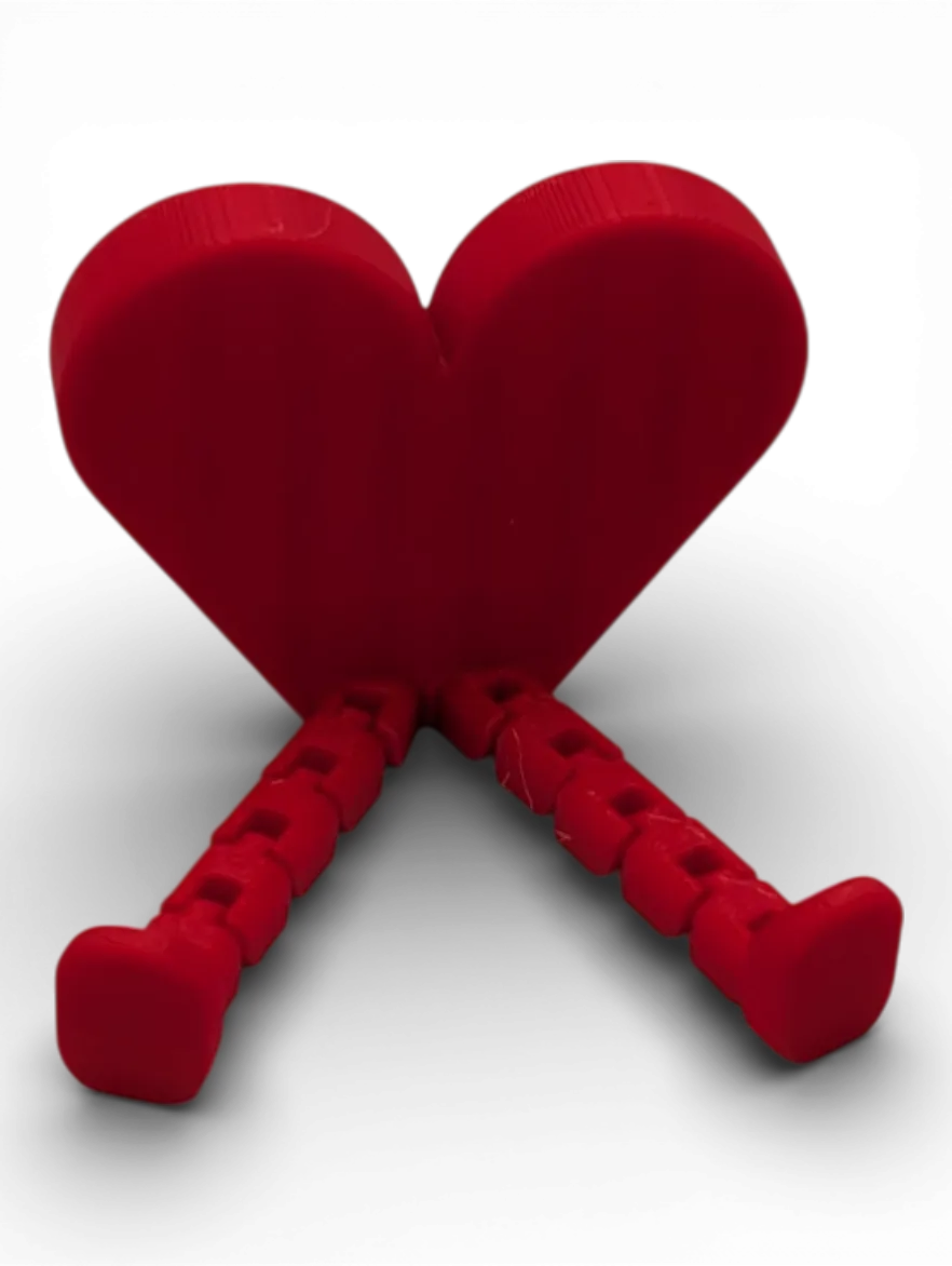 Flexi Heart Buddy with Angled Posable Legs - Free 3D Print Model ...
