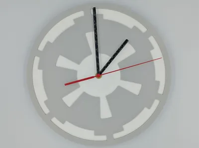Star Wars clock imperial design (with hands)