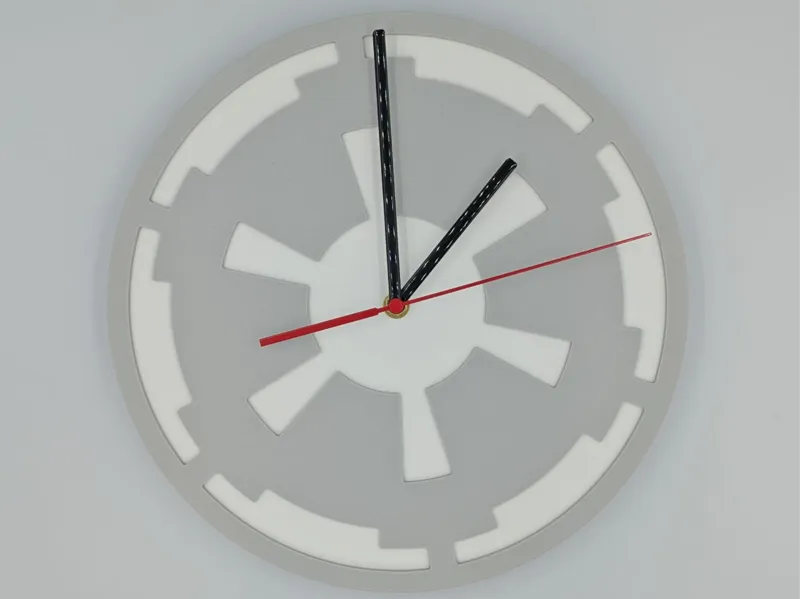 Star Wars clock imperial design (with hands)
