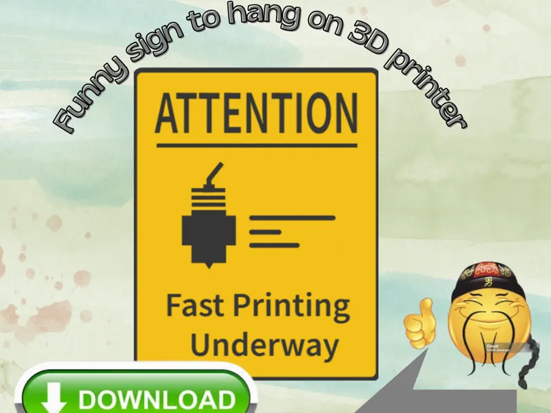 Funny Printer Sign