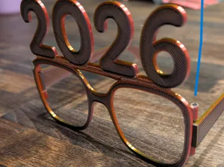 New Years Glasses - 2026 - 3 Sizes - Kid included
