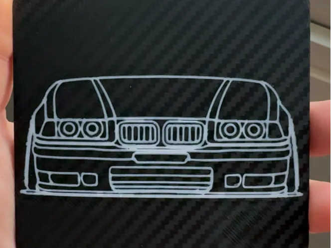 BMW E36 glasunderlägg