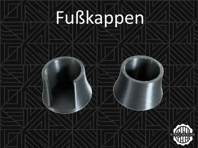 Universal foot cap for chair legs, etc D=19mm