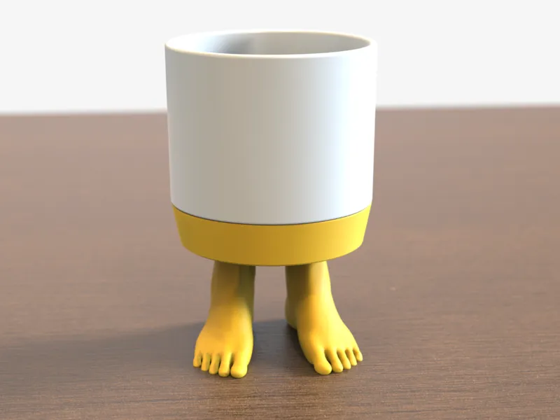 Human Feet Support X Corcelain