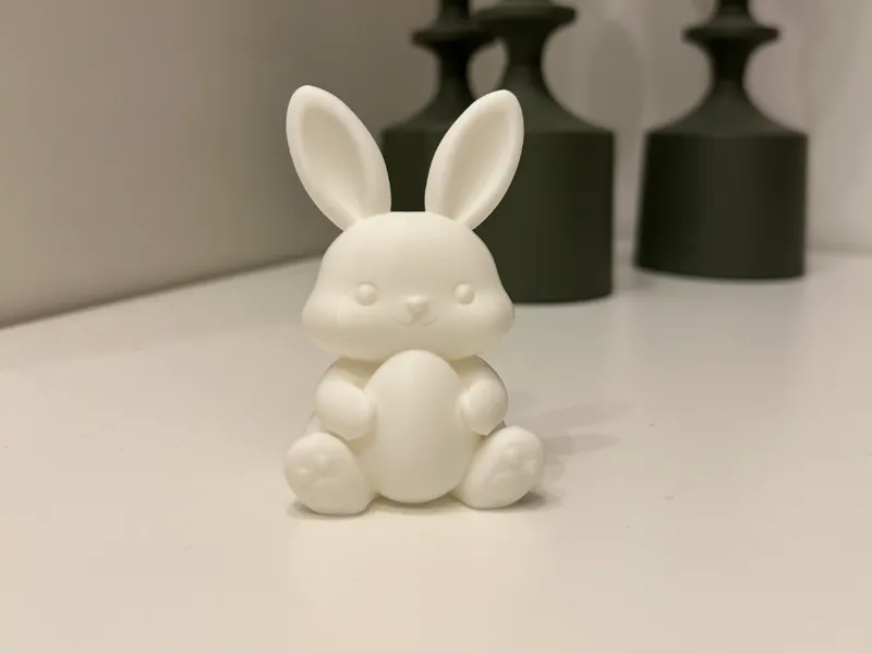 Cute Easter Bunny with Egg – Easter Figurine