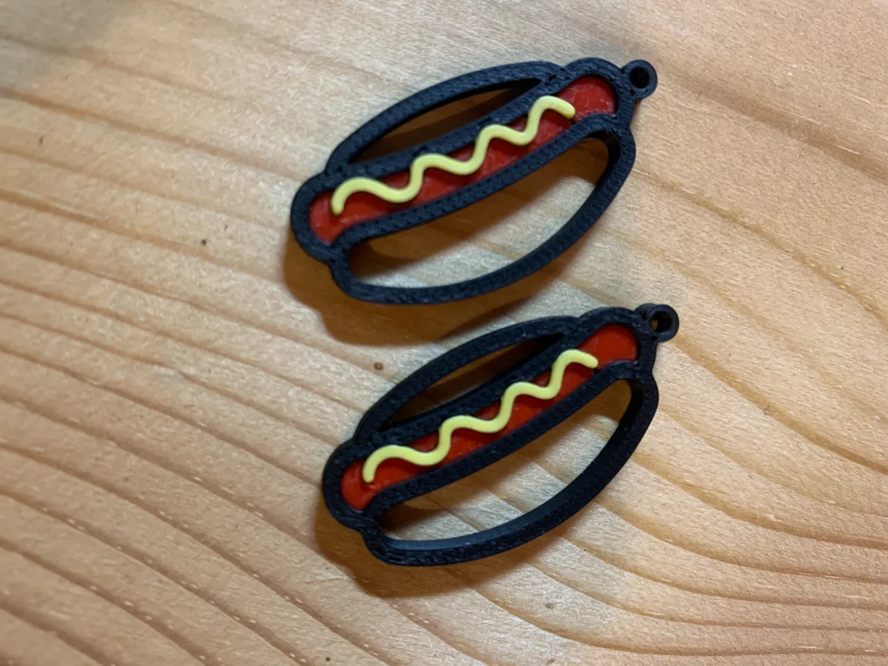 Hot Dog Pendant / Keychain / Earrings view 2