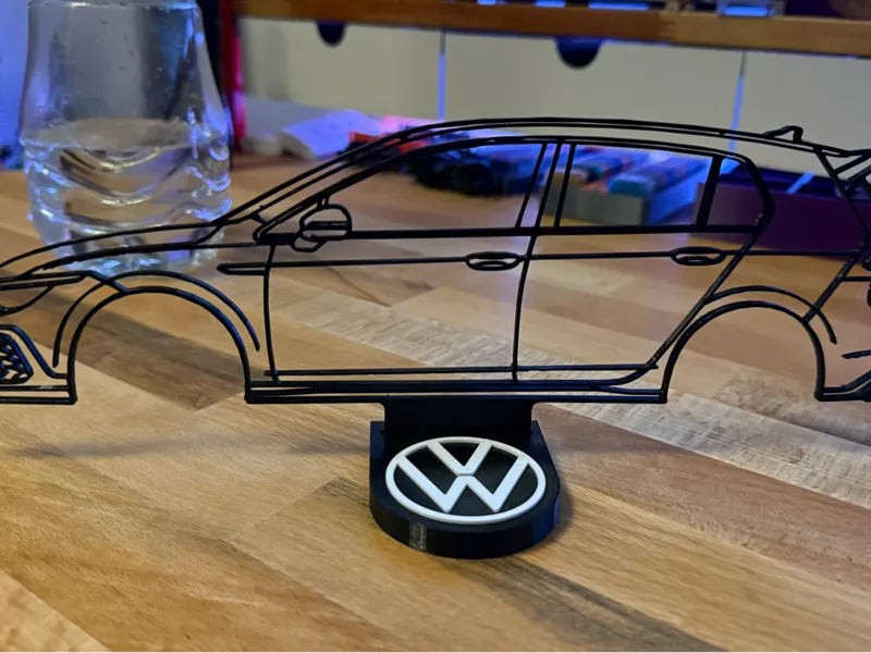 Golf 8 GTI Clubsport silhouette