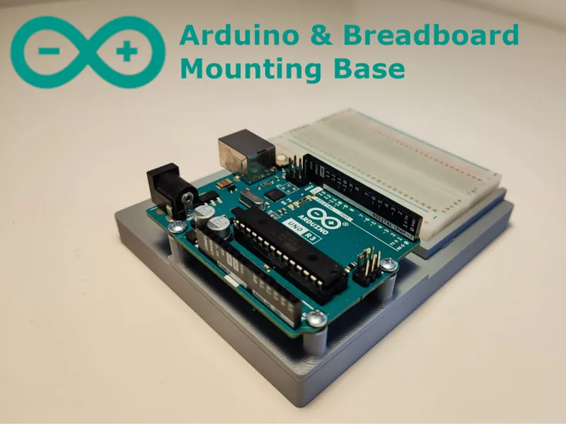 Arduino & Breadboard Mounting Base