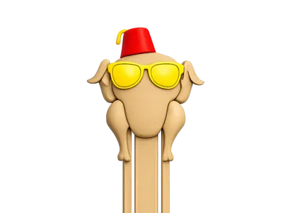 Friends Chicken Bookmark