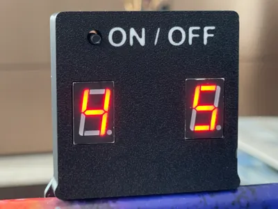 Air hockey table (Fire vs Ice) display casing