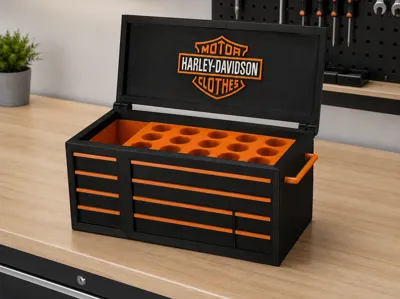 Toolbox Pen Holder (Harley Davidson Edition) 