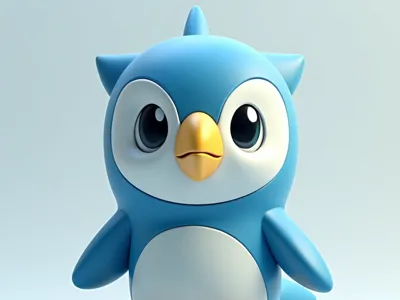 Cute mini animal figure