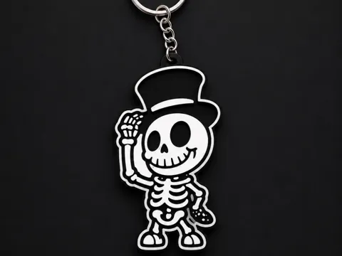Llavero: stylish skeleton keychain! — referencia de MakerWorld