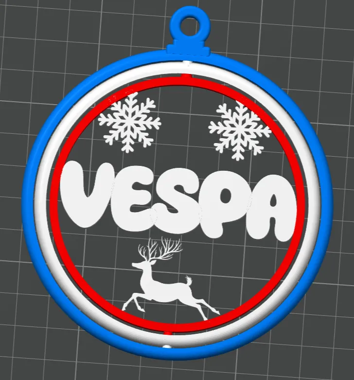 Christmass ornament Vespa