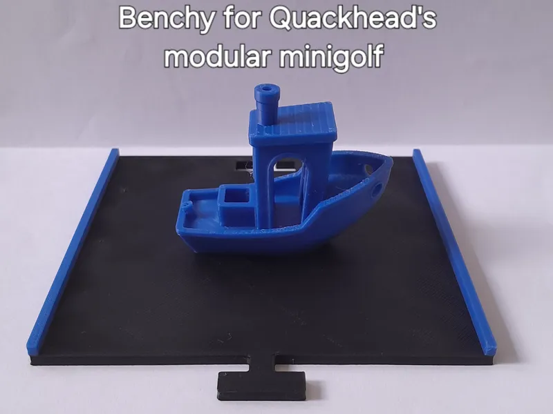 Benchy Piece for Quackhead's Modular Minigolf