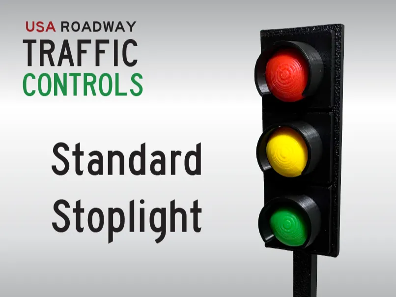 Stoplight - US Road Traffic Controls - Free 3D Print Model - MakerWorld