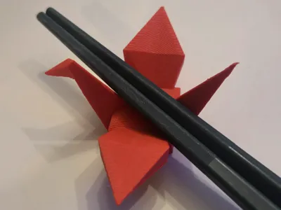 Japanese (JAL) Crane Chopstick Rest/Hashi-oki  
