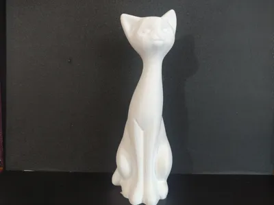 Cat Standing Egyptian 3D Scan statue