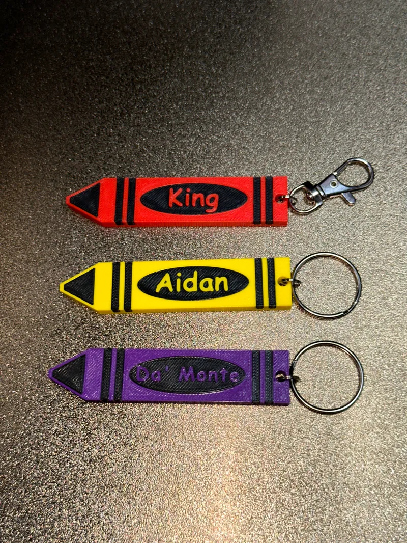 Crayon Keychain