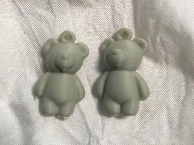立体小熊耳环