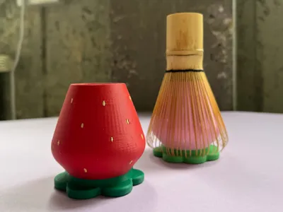 Strawberry Chasen (Matcha Whisk) Holder
