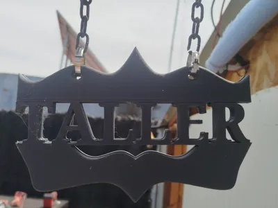 "WORKSHOP" SIGN.