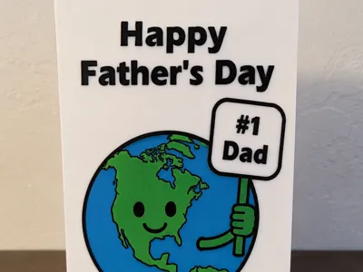 Happy Father's Day – #1 Dad Card