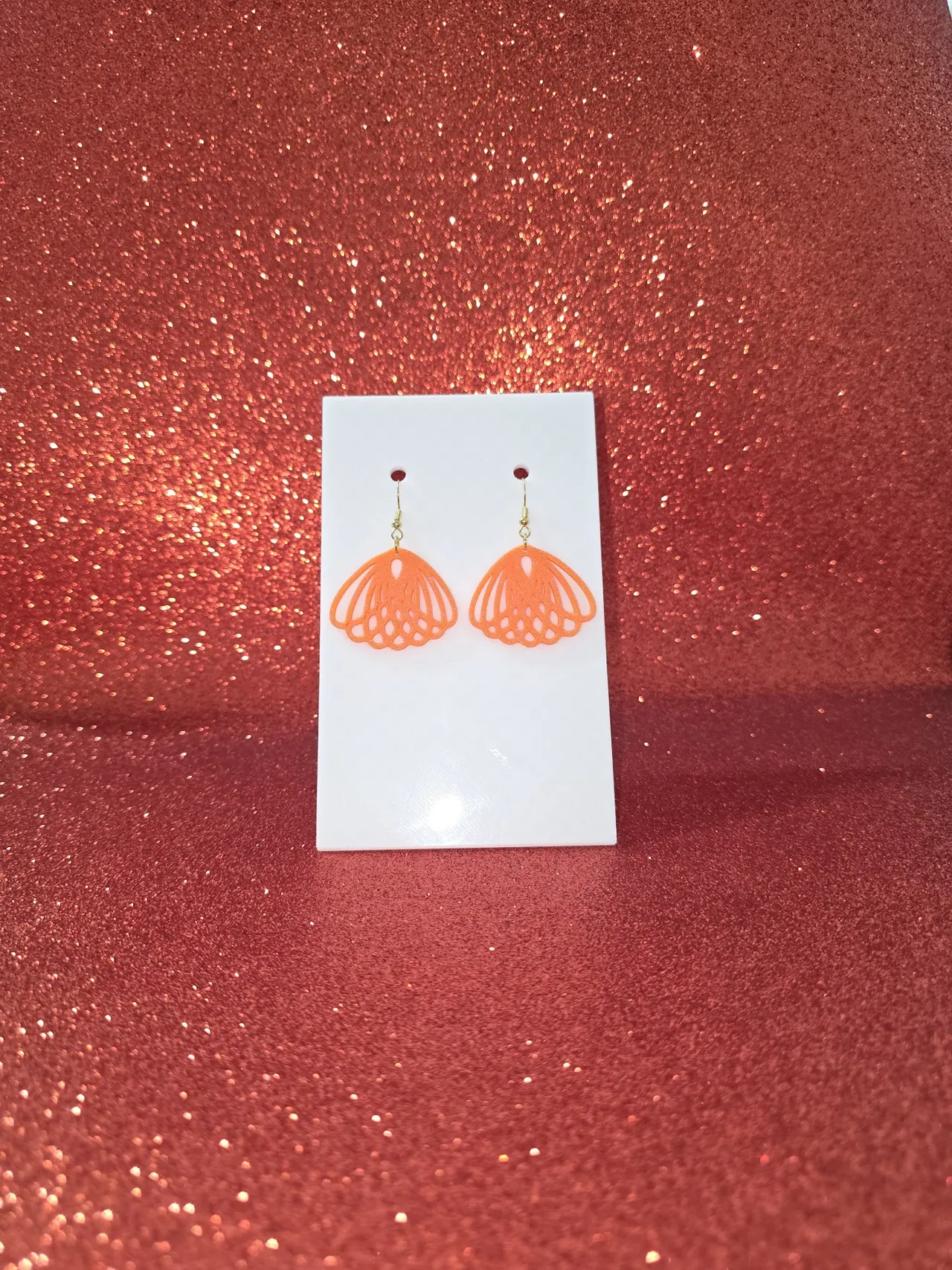 Fallen flower earrings view 2