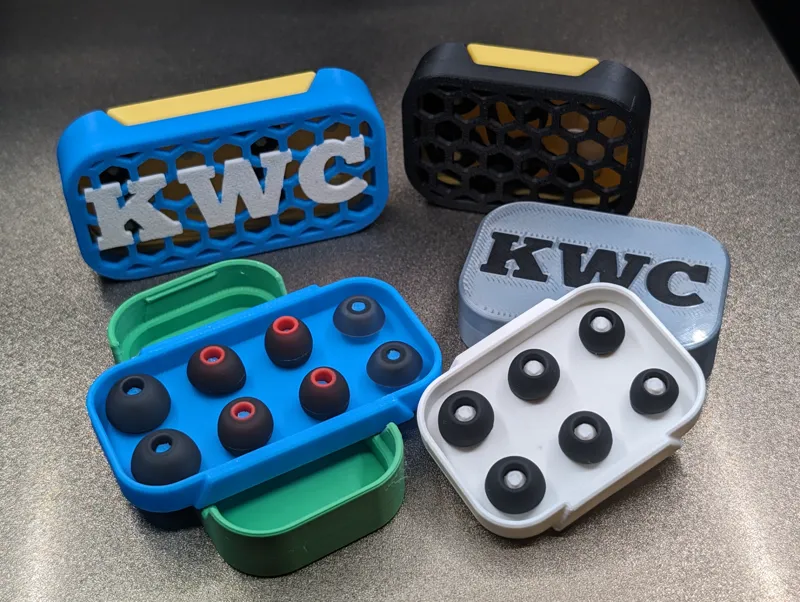 Customizable Silicone Tip Storage Case for Earbuds