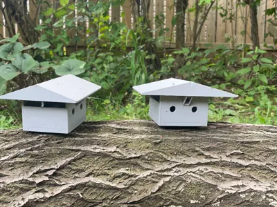 Mothball Dispenser House for Garden Pest Control