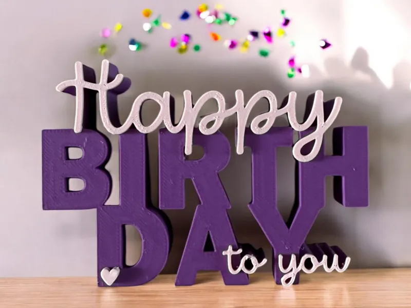 Happy Birthday to you // Schriftzug
