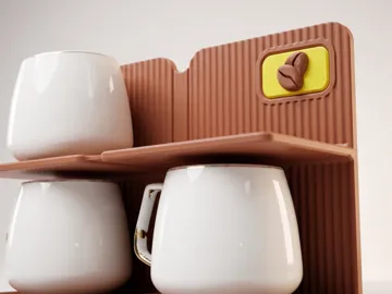 Organizador: Coffee Cup Stand-Organizer — vista de referencia 4