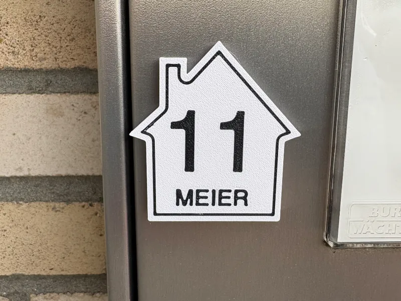 Briefkasten Namensschild Klingelschild - anpassbar