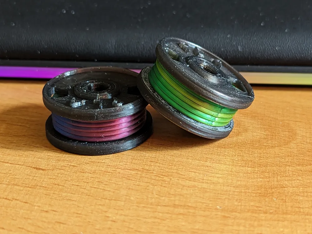 Mini filament spool sampler Remixed by jmaxime89 - MakerWorld