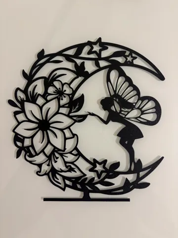 Letrero o emblema decorativo: Art wall fairy and moon home — vista de referencia 2
