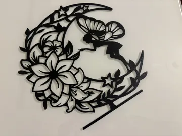 Letrero o emblema decorativo: Art wall fairy and moon home — vista de referencia 3