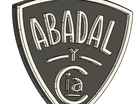 Porte-clé Abadal – Logo rétro de voiture ancienne