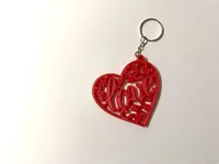 Porte-clés cœur fleuri — photo 5