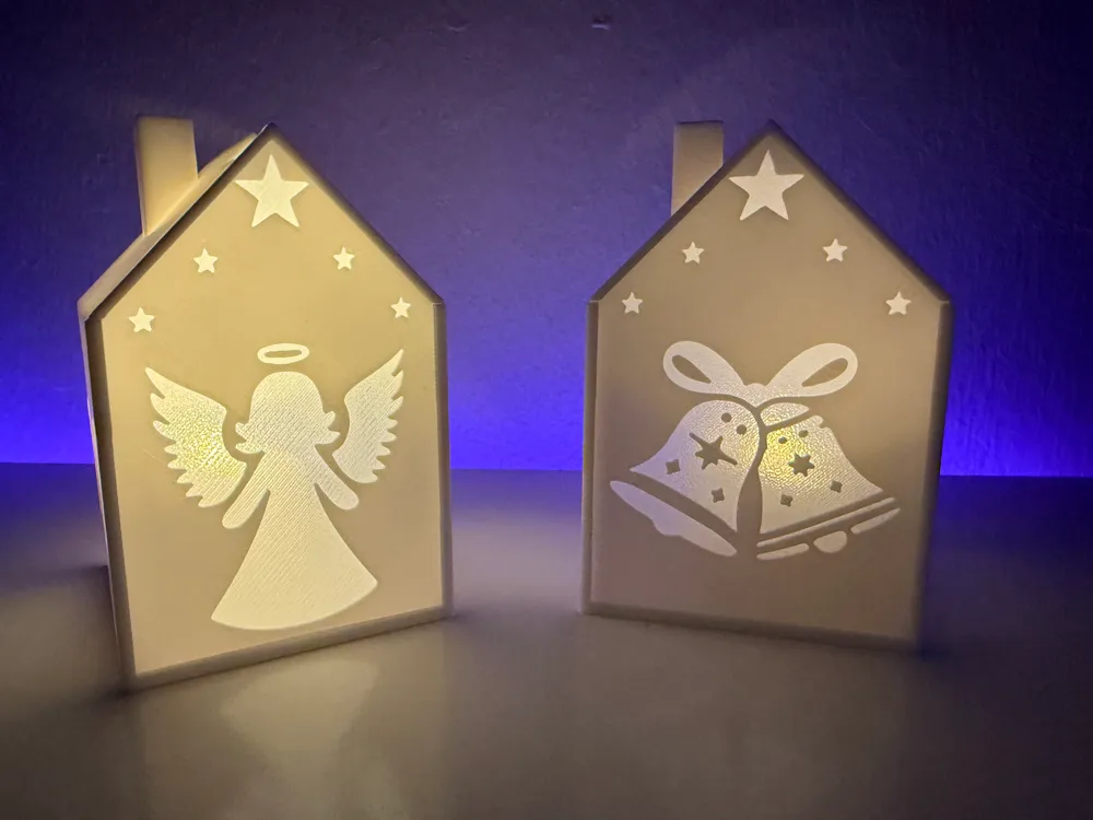 Led House Christmas 8 in 1 Christmas LED House with changeable images by extrakaese ...