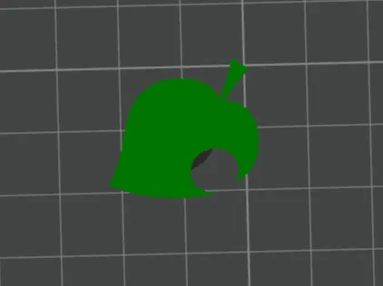 Animal Crossing Leaf Croc Charm