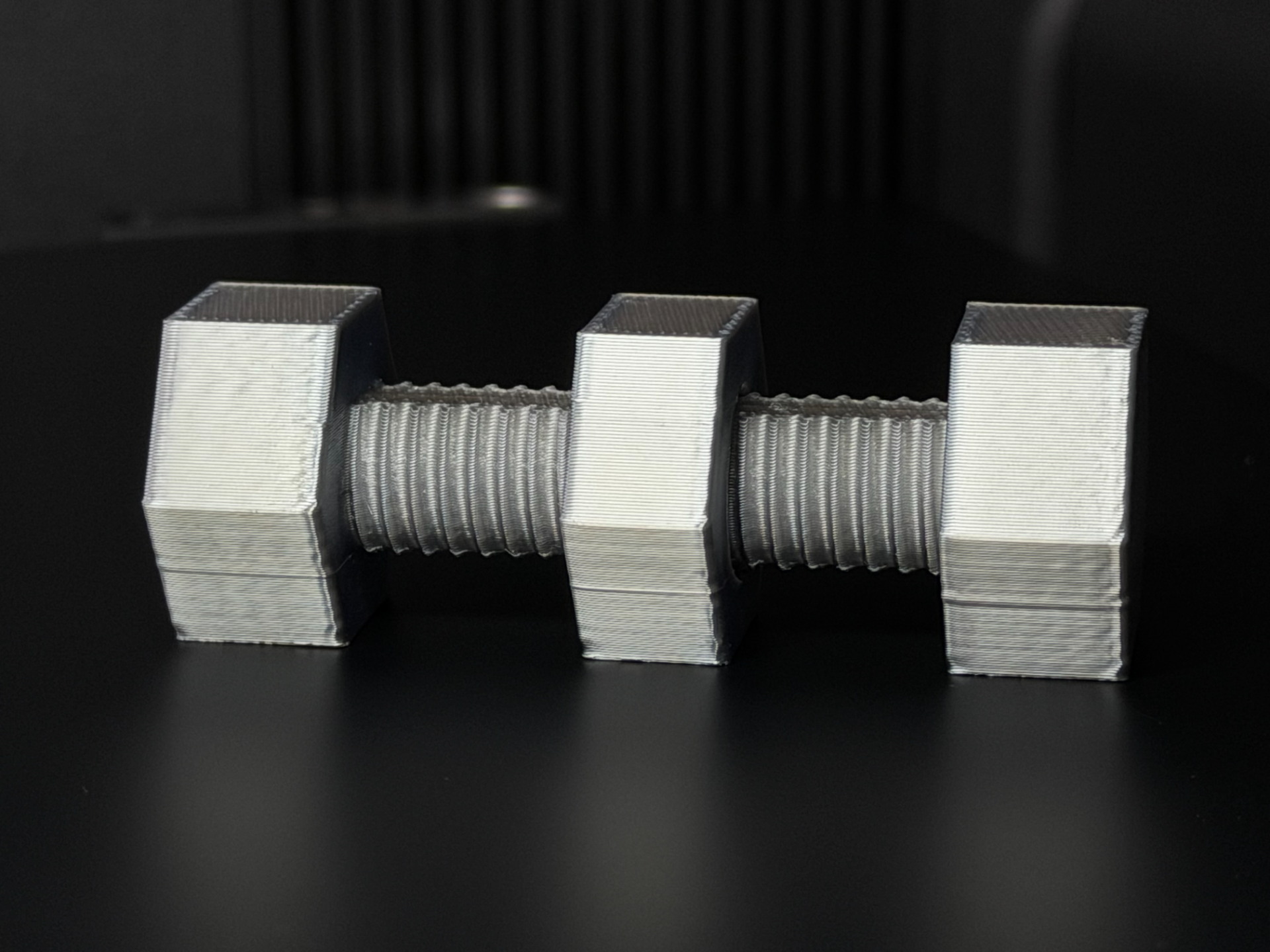 Hex Bolt Fidget Toy Print-in-Place 3D model