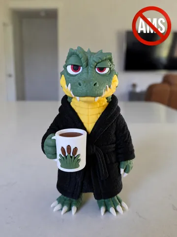Accesorio para impresora 3D: Ok, Let's Croco-dial it Down - Crocodile (No AMS) — vista de referencia 2