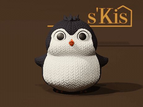 Pinguin Benedikt – Strickmuster-Winterfigur