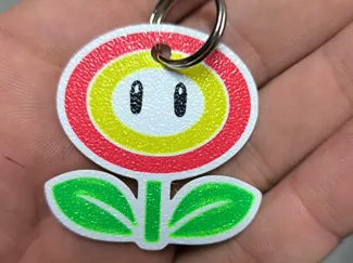 porta chiavi super mario fiore