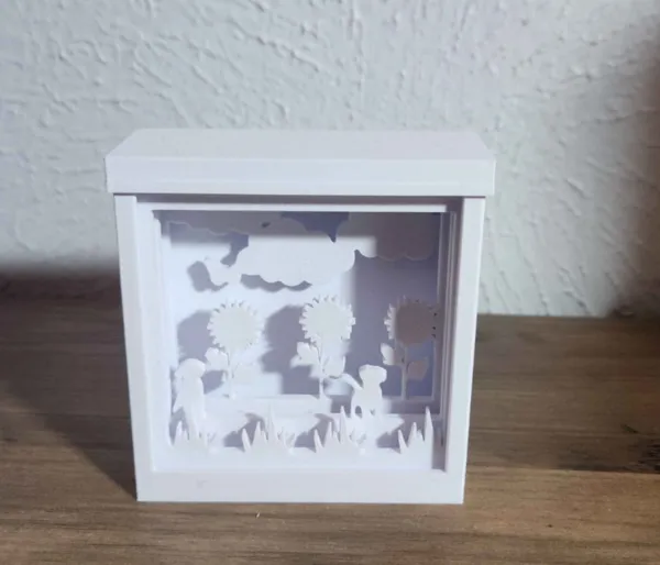 Tableau en relief fleurs de tournesol